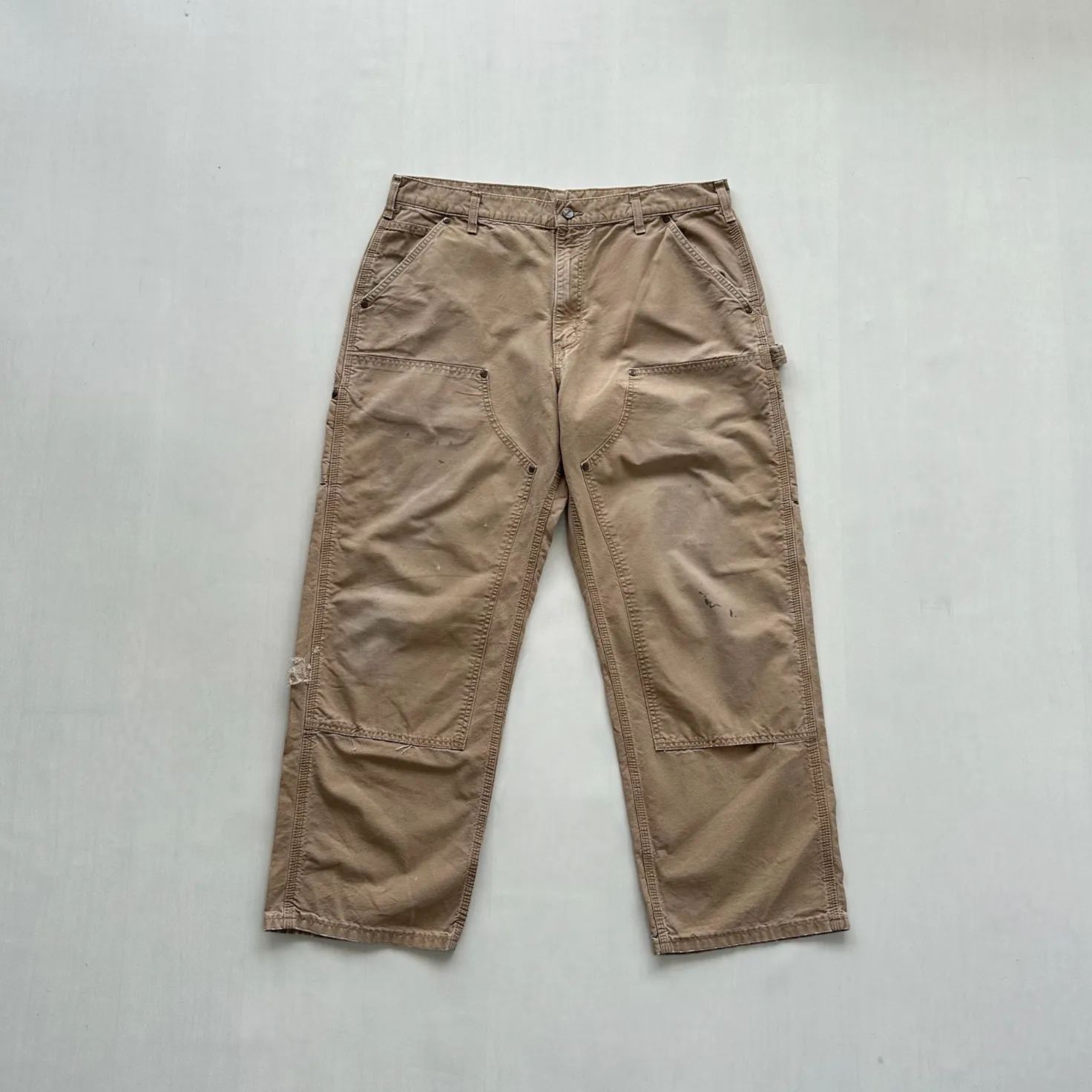 Carhartt ダブルニー　オリーブグリーン　W36 Carhartt ダブルニーオリーブグリーンW36