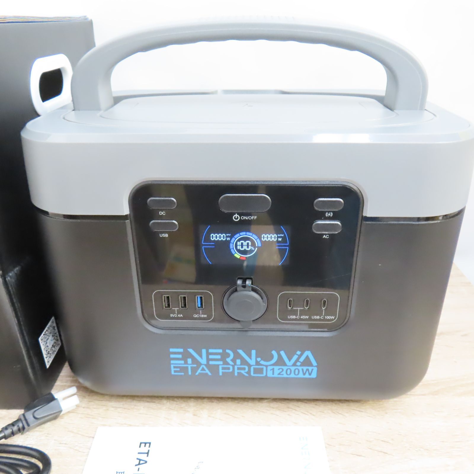 未使用品 Enernova ポータブル電源 ETA Pro K5 1050Wh/AC 定格1200W 