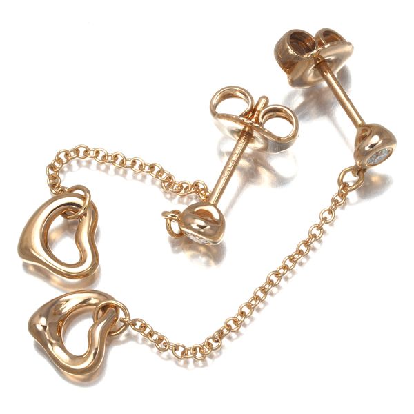 新作大登場！ ティファニー ピアス ダイヤ ダイヤモンド 0.06ct|0.06ct程 バイザヤード オープンハート K18PG 177597