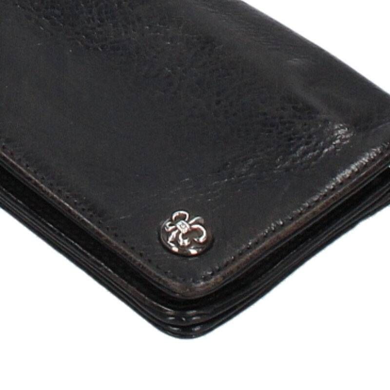 クロムハーツ 2ZIP/2ジップ BSフレアボタンレザーウォレット財布