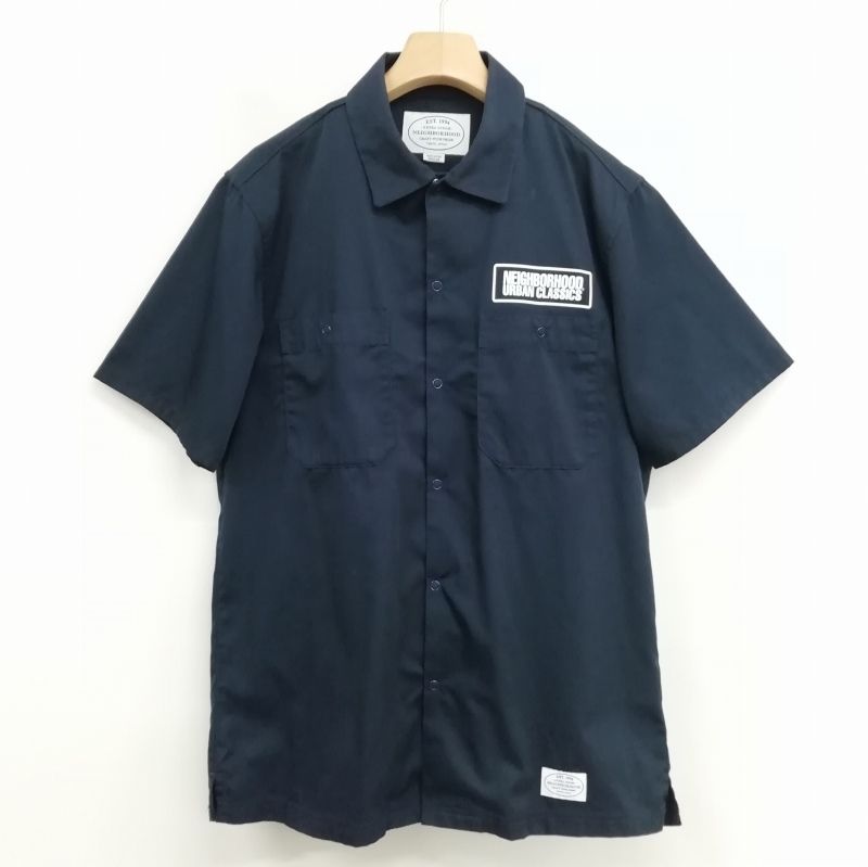 NEIGHBORHOOD ネイビー 半袖ワークシャツ M 新品】NEIGHBORHOOD ネイビー ワークシャツ 【公式通販】