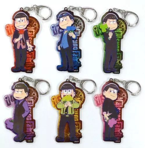 おそ松さんトレーディングアクリルキーホルダー 6種類 おそ松さん アクリルキーホルダー6種セット｜エビテン