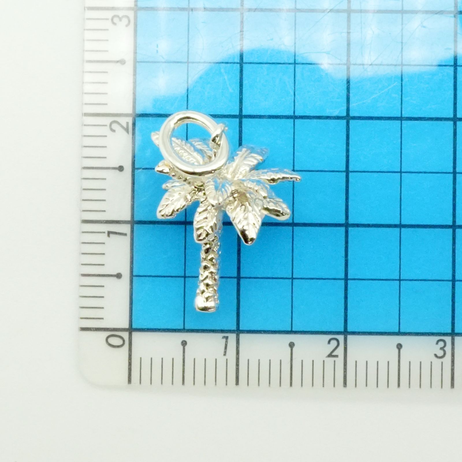 極美品 ティファニー パームツリー ペンダントトップ ヤシの木/24-4224  