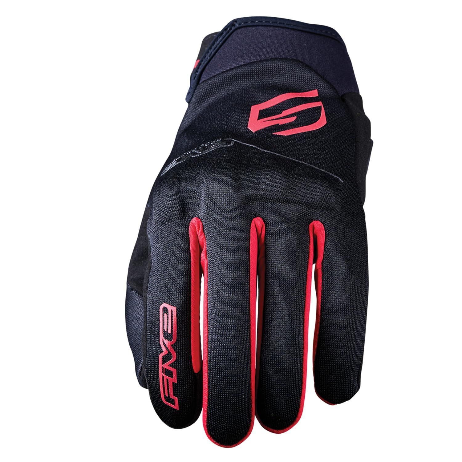新品 ファイブ(FIVE) バイクグローブ ブラック/レッド (サイズ:L 