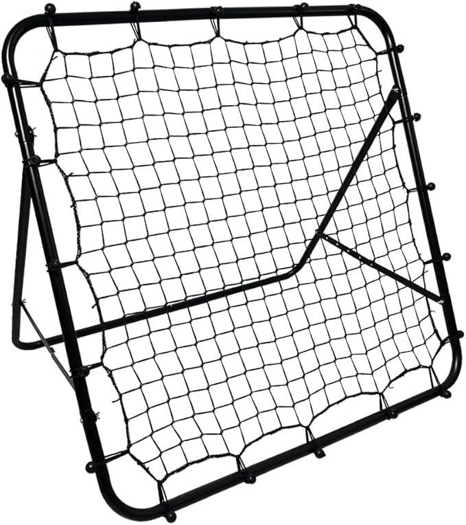 【在庫処分】Vonacme リバウンドネット 練習ネット リバウンダー 壁打ち 100cｍ*100cｍ サッカー フットサル 練習 トレーニング ネット リターンネット 自主練習 組立簡単 壁打ち 自宅 こども フットサル ミニゲーム 対戦 練習 トレ