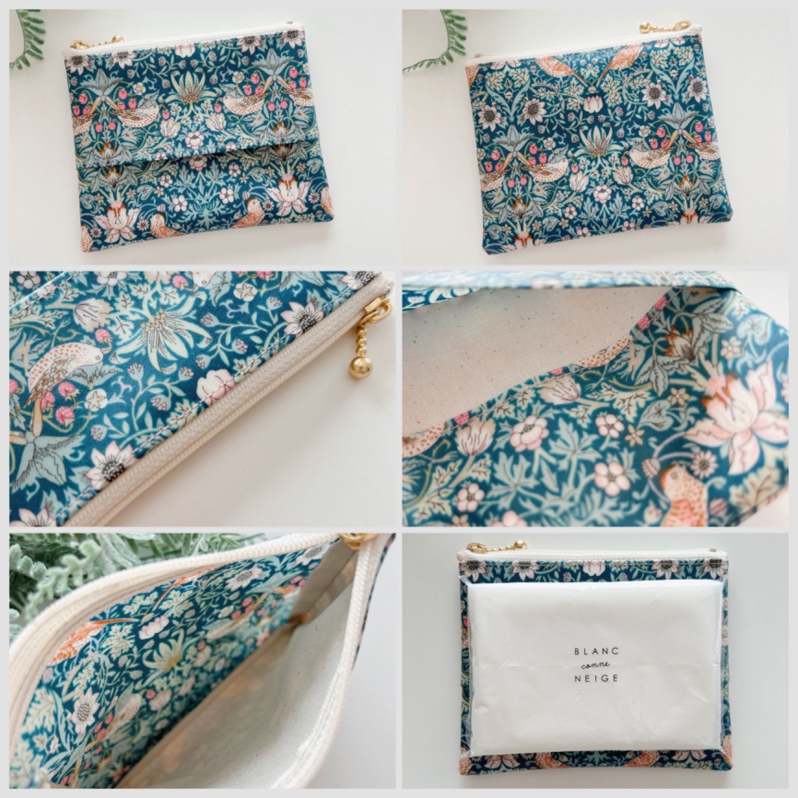 リバティ ラミネート 携帯ティッシュケース・ストロベリーシーフ フォレスト リバティ ラミネート 携帯ティッシュケース・ストロベリーシーフ