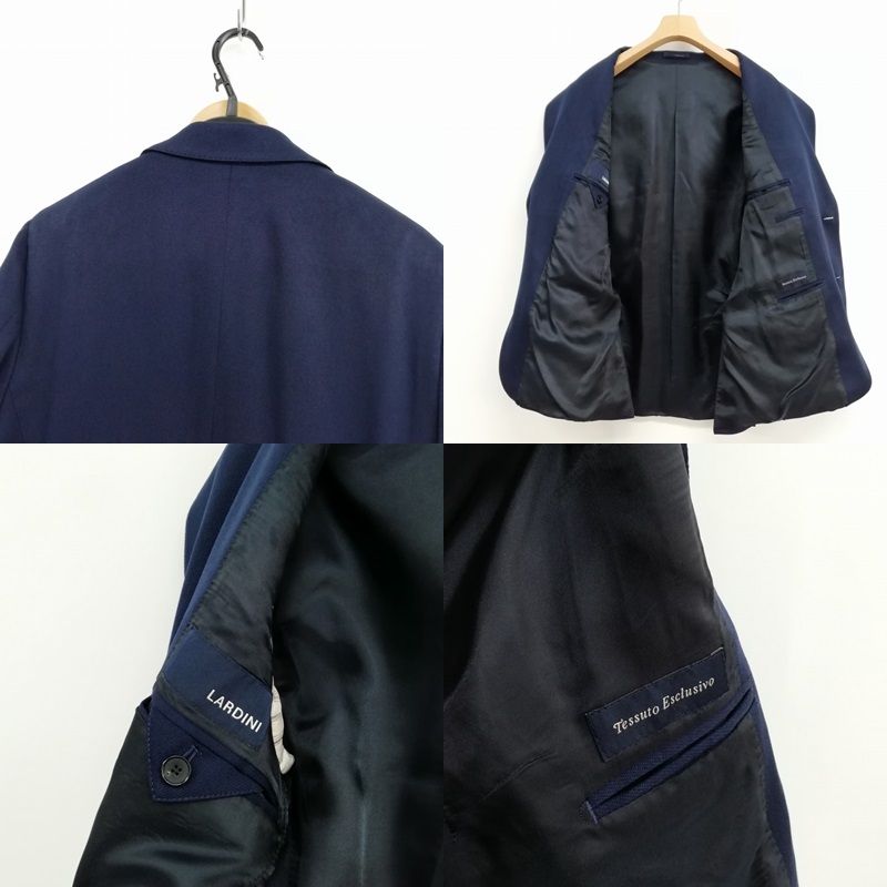 本日限定値下未使用AIGNER』麻シルク混高級2Bジャケットチャコール46 
