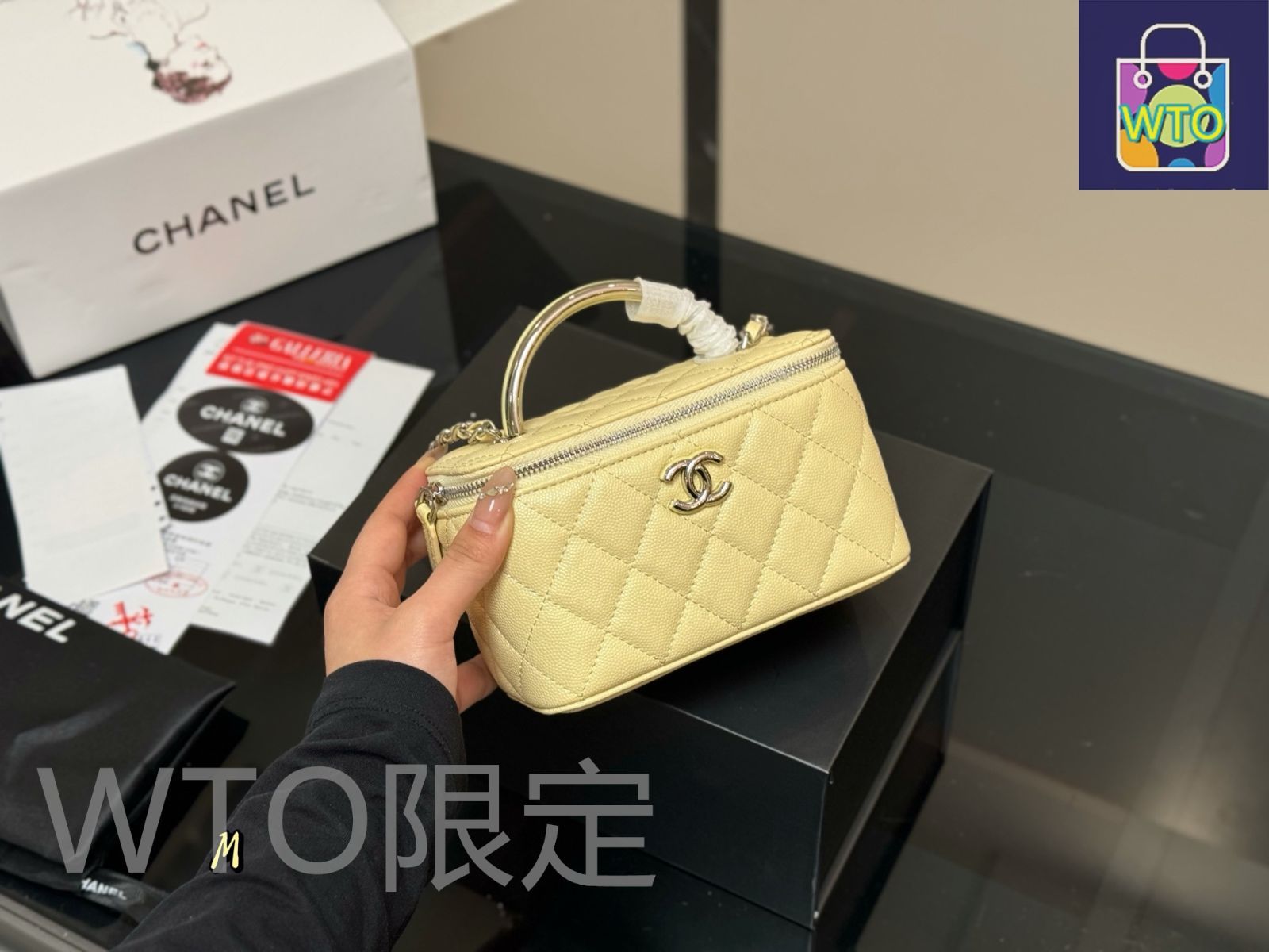 今日特価】Chanel Vanity Case シャネル ヴァニティケース-WTO
