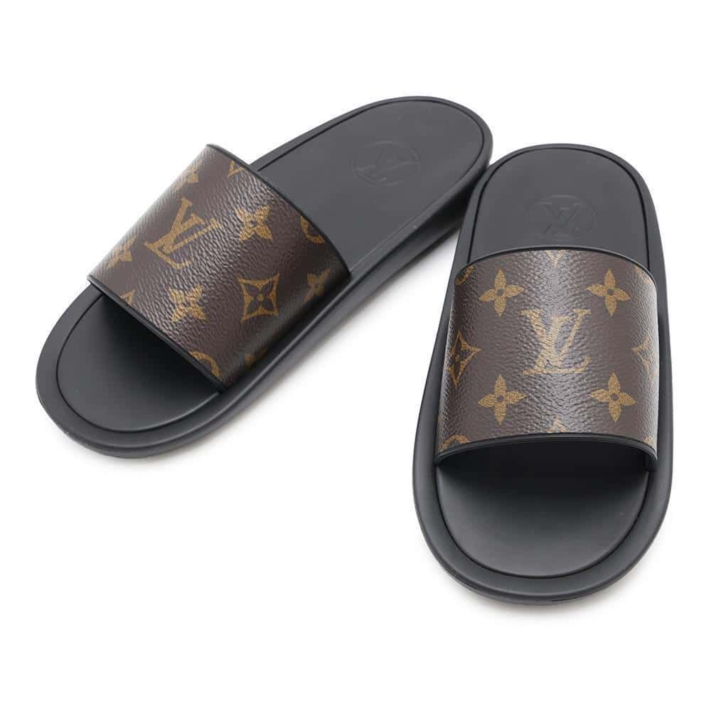 ルイヴィトン サンダル サンバスライン フラット ミュール モノグラム  