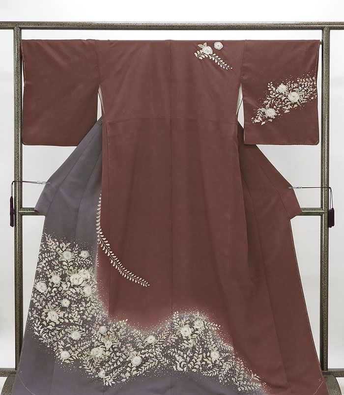 訪問着 未使用 正絹 絞り 辻が花 身丈166cm 裄丈67.5cm 付下訪問