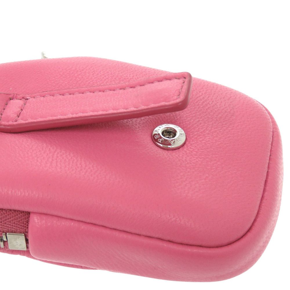 【美品】PRADA プラダ ピンクポーチ 美品 プラダ レザー ピンク ミニ ポーチ 0063 PRADA - メルカリ