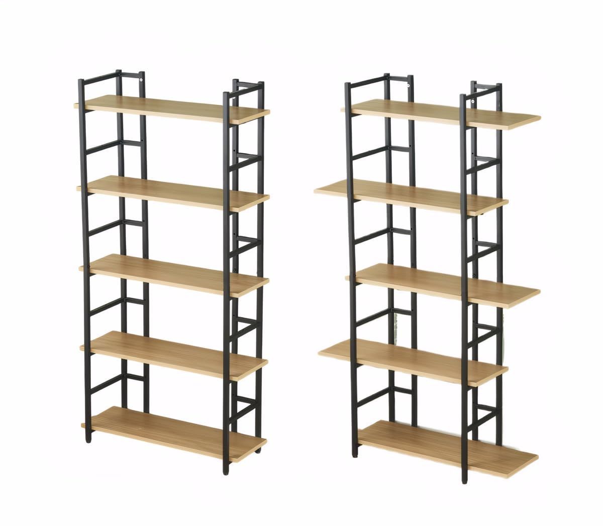 ホーム オフィス 寝室 リビングルーム 大容量 シェルフ 木製ラック おしゃれ 自由に 工具棚 収納棚 本棚 5段 頑丈 オープンラック life Tora
