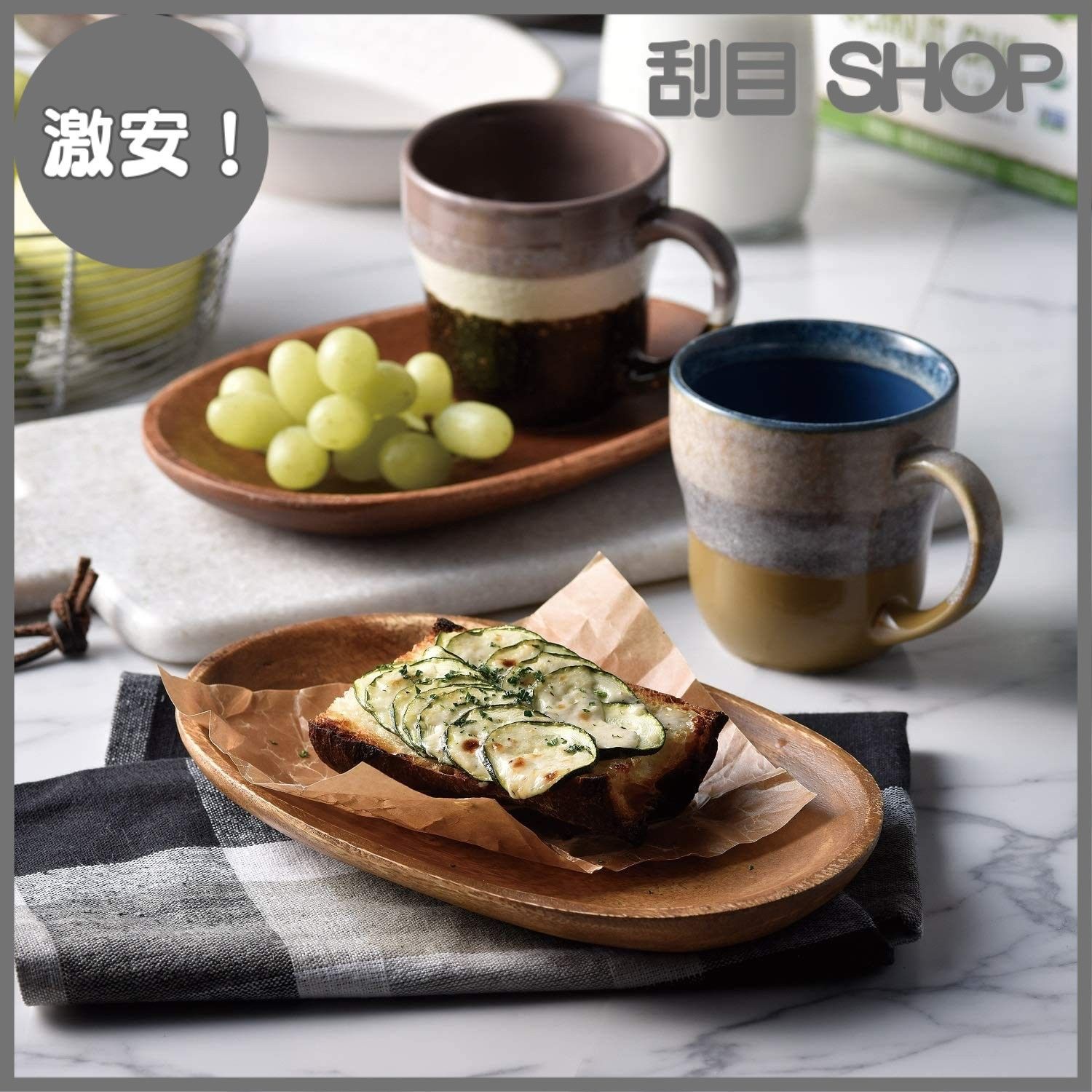 釉薬の織りなす自然の美しさの マグカップ