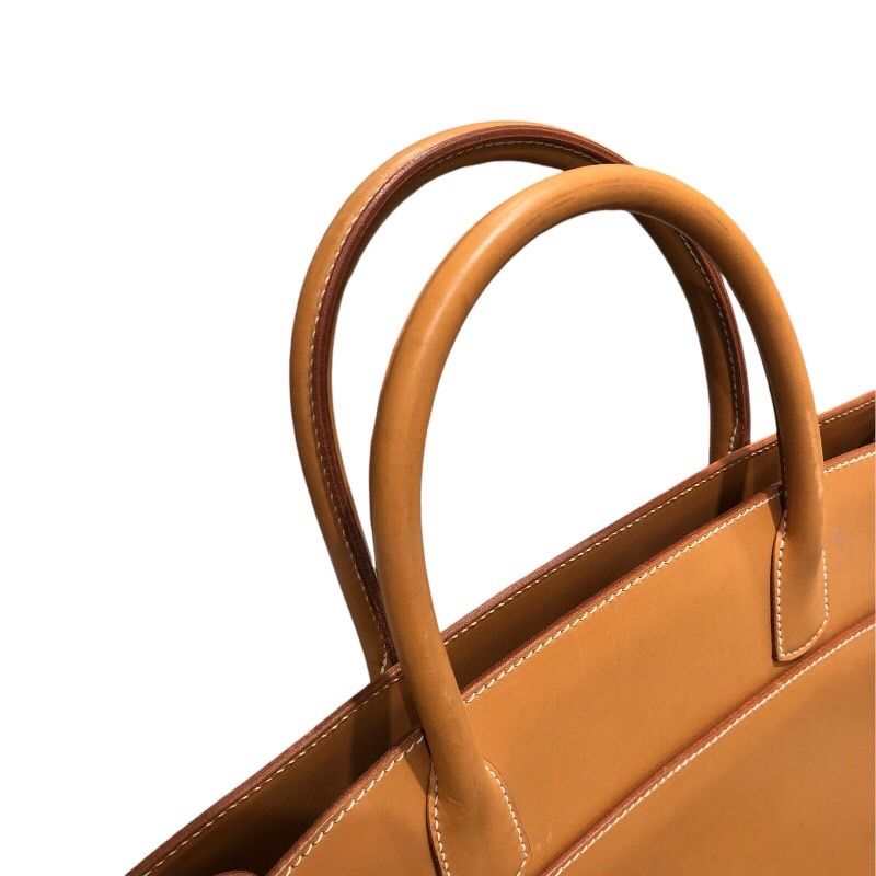 エルメス HERMES ホワイトバスGM □D刻 ナチュラル ヴァッシュ  