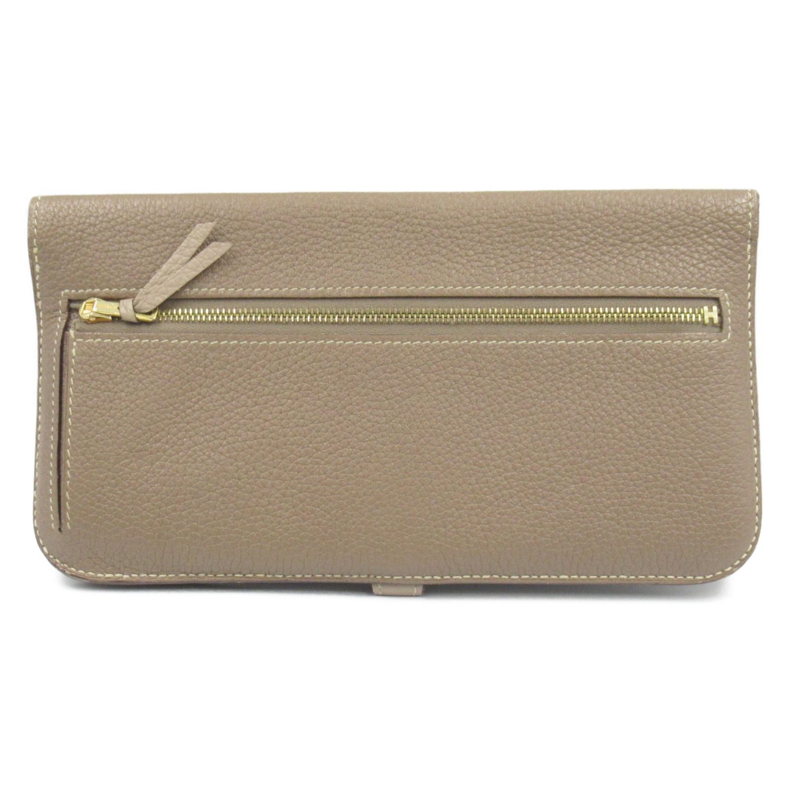 エルメス✨ドゴン✨ロング✨エトゥープ✨二つ折り長財布 HERMES