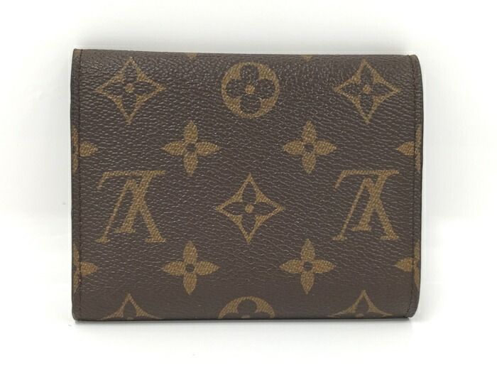 LOUIS VUITTON ポルトフォイユ ヴィクトリーヌ 三つ折り財布 モノグラム フューシャ M41938