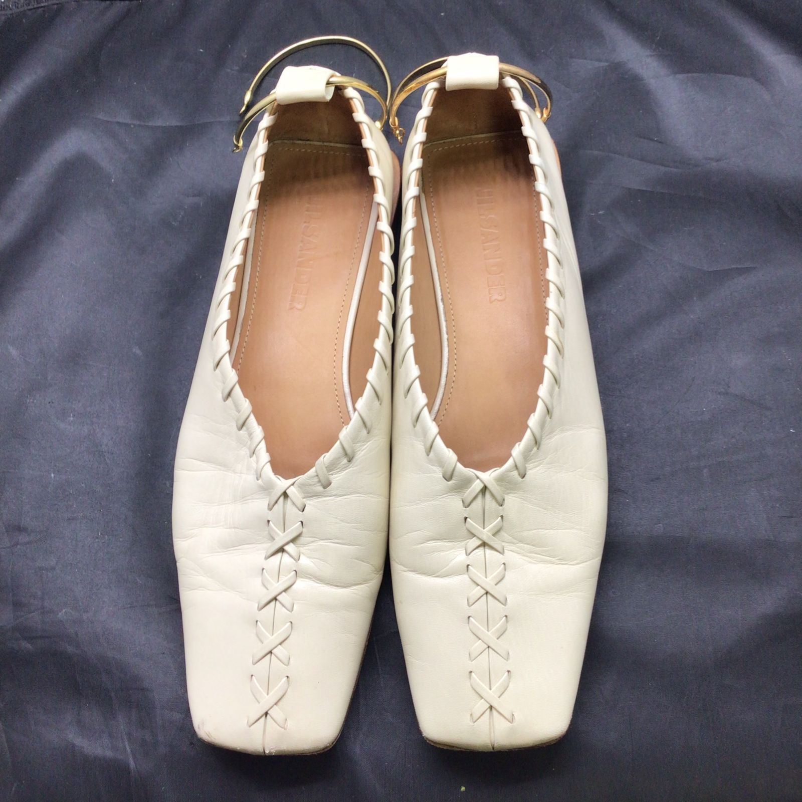 ジルサンダー JILSANDER アンクルリング ステッチ バレリーナ