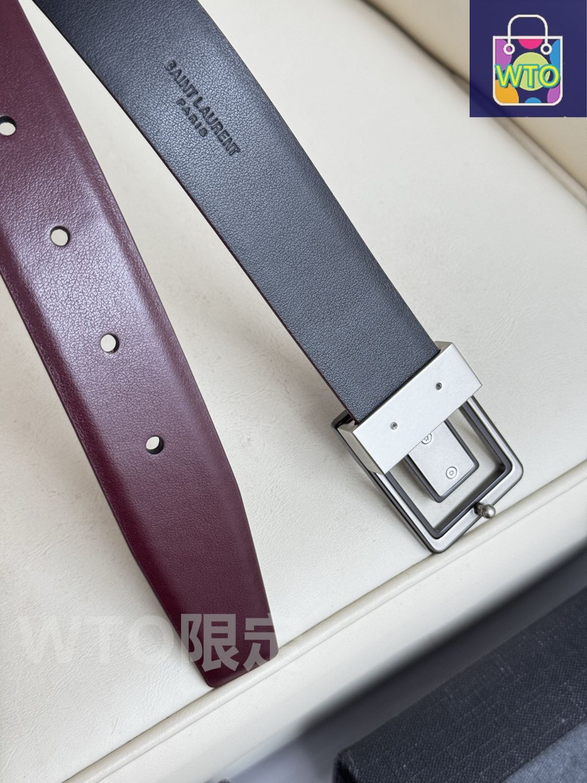 今日特価】Saint Laurent レザーベルト - メルカリ