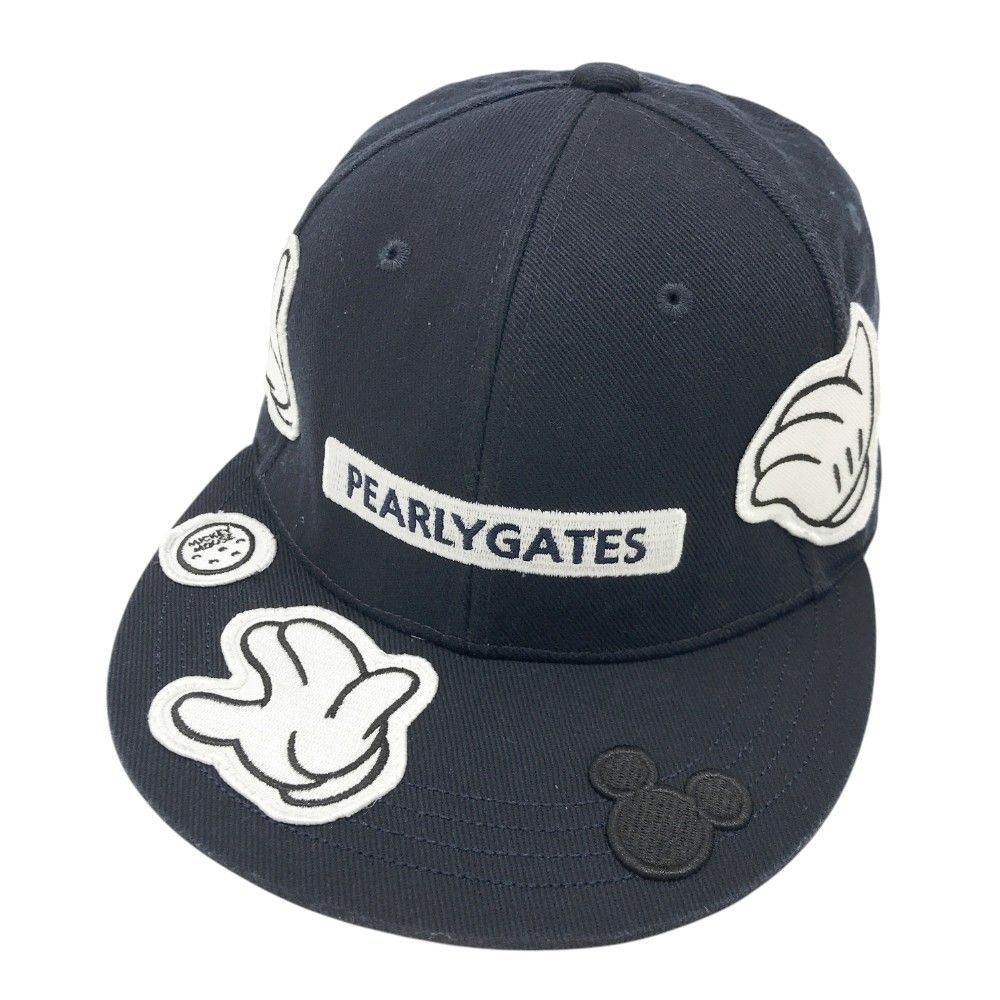 PEARLY GATES パーリーゲイツ ×Disney フラットキャップ ミッキーマウス ネイビー系 FR 240101434232 ゴルフウェア ストスト