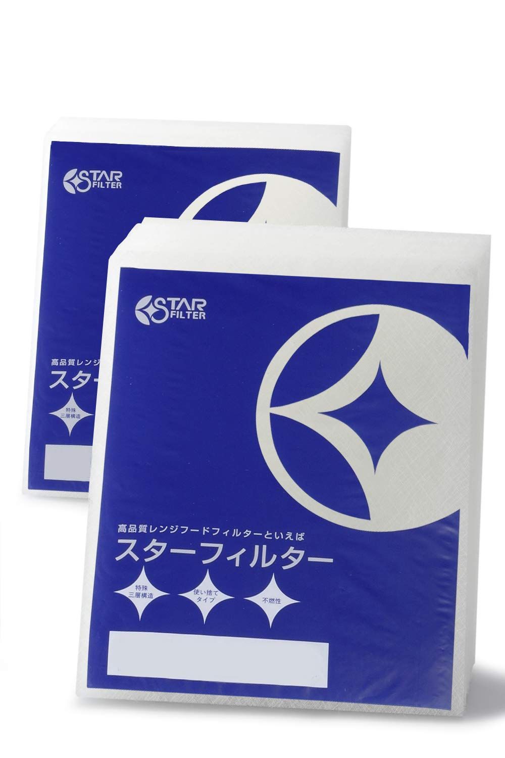 スターフィルター 換気扇フィルター 交換用 12枚 6枚入×2袋 不燃性 高除去率のガラス繊維タイプ 厚手 297×390mm枠用 レンジフードフィルター カバー SF03-12-0-297390