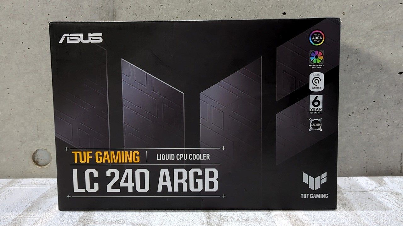 ★状態良好★ ASUS エイスース オールインワン液体CPUクーラー TUF Gaming LC 240 ARGB ☆★