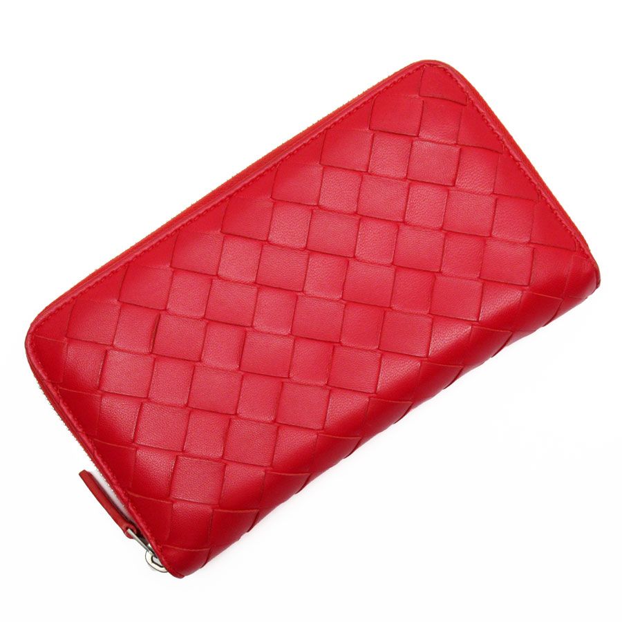 ボッテガヴェネタ BOTTEGAVENETA ラウンドファスナー長財布 イントレチャート