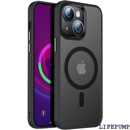 SALE，爆買い 米軍規格・MagSafe対応 Gtsoho iPhone 13 ケース iPhone 14用 ケース 半透明 マグネット搭載 ワイヤレス充電 耐衝撃 耐久性 全面保護 黄ばみなし ストラップホール付き イフォン13 / 14用 カバー マ ブラ 手帳型・フリップケース