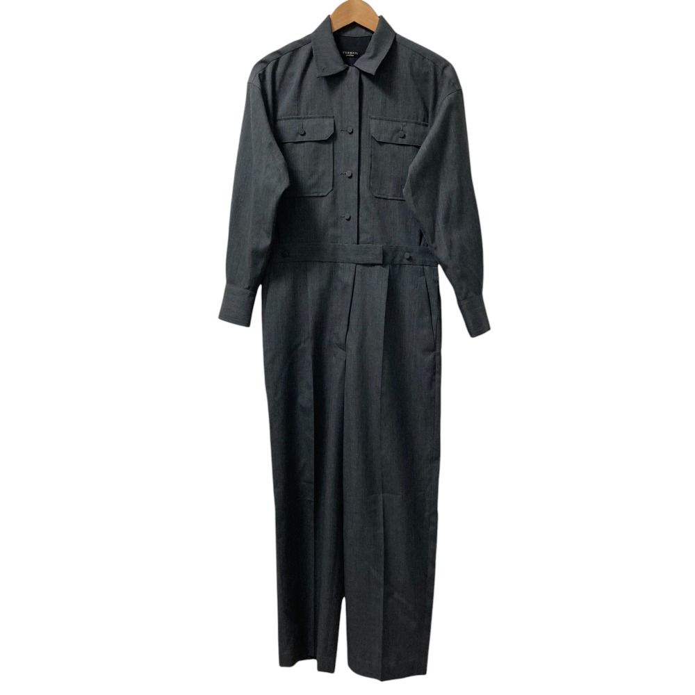 ♥ 24AW VERMEIL par iena ヴェルメイユパーイエナ MIKA NAGASAWA オールインワン ジャンプスーツ サイズ36 グレー レディース 古着
