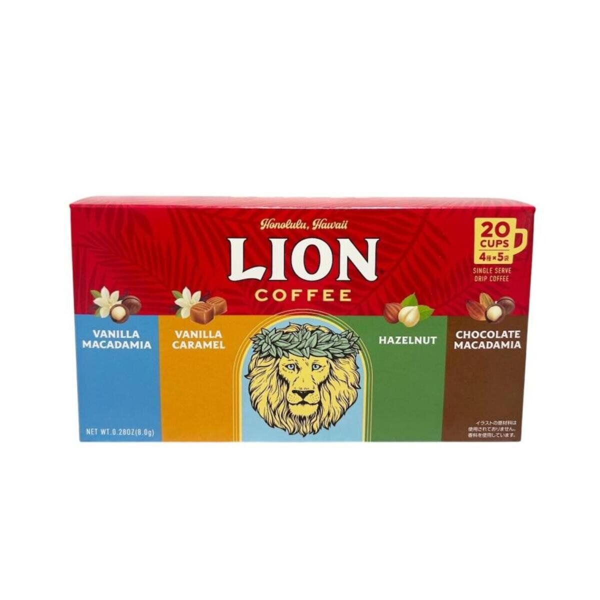 ライオンコーヒー - LION COFFEE ライオンコーヒー ドリップバッグ80個セット ライオンコーヒー ドリップバッグ4種アソート 20袋入 ct69088