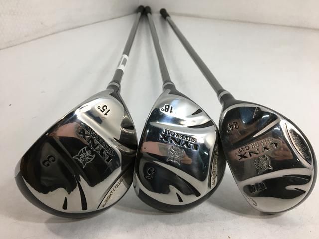【中古ゴルフクラブ】リンクス シルバーキャット フェアウェイ オリジナルカーボン 3W.5W.U