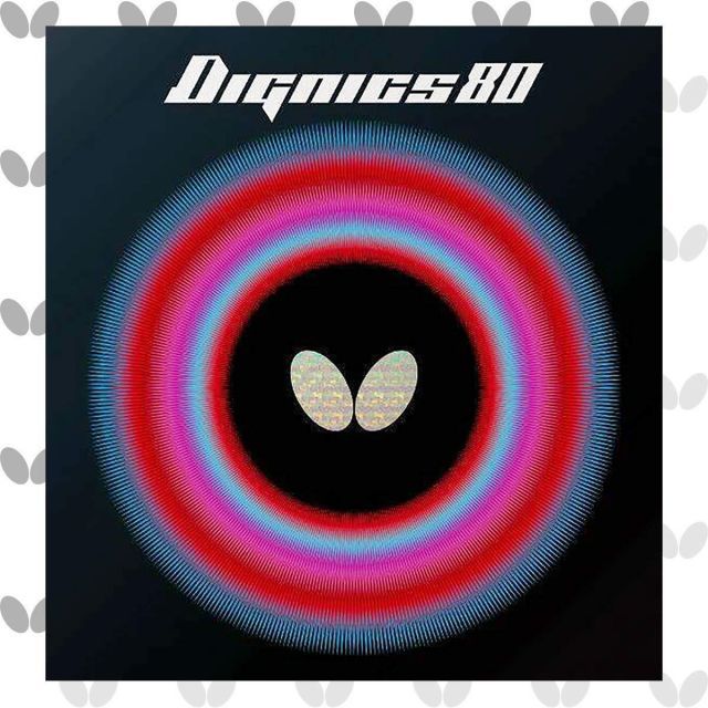 バタフライ Butterfly 卓球 ラバー ディグニクス 80 裏ソフト ハイテンション レッド 特厚 06050