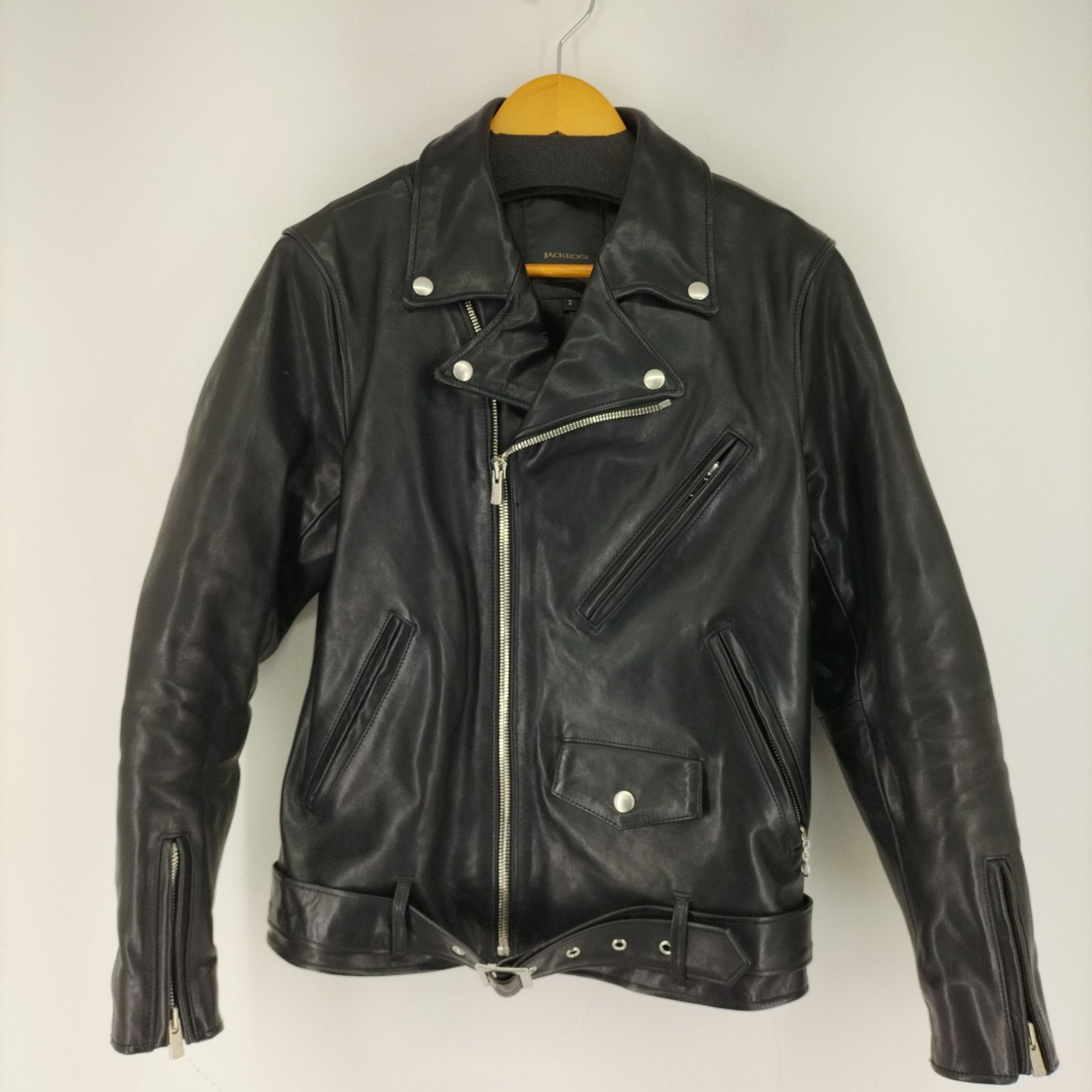 ジャックローズ JACKROSE ホースオイルレザー ダブルライダース 