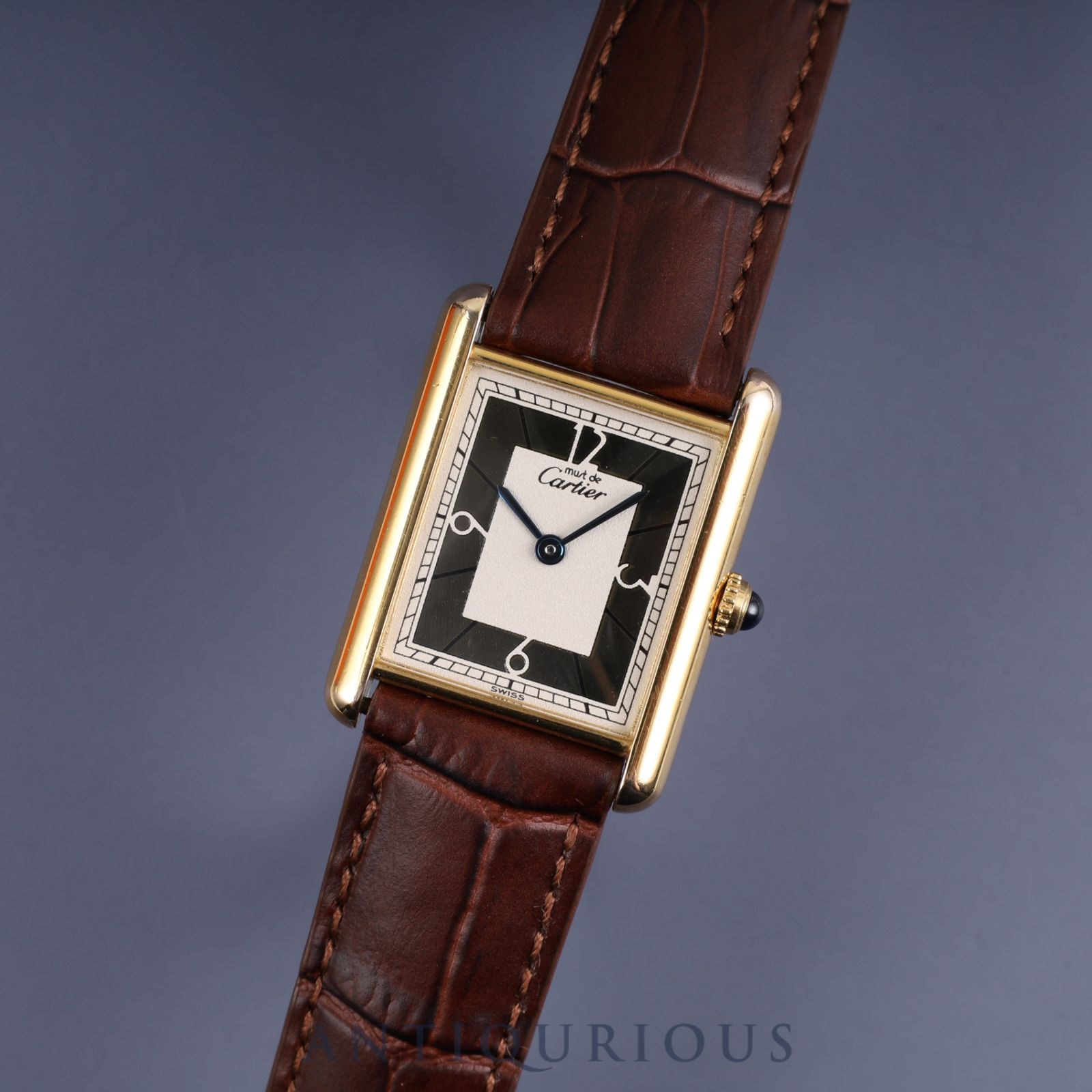 カルティエ マストタンク LM 1615 クォーツ Cal.90 SV925 革