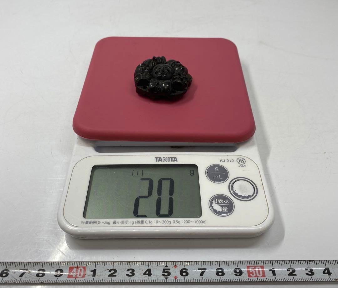 時代 琥珀 七福神 根付 20g 直径5㎝ 東山5-1130④ - メルカリ