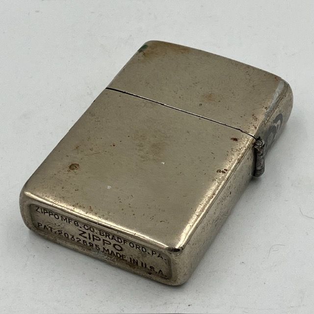 ジッポー ZIPPO ライター 1946年後期 58ｍｍロングトールケース センターロング ニッケルシルバー ３バレル 14穴チムニー - メルカリ