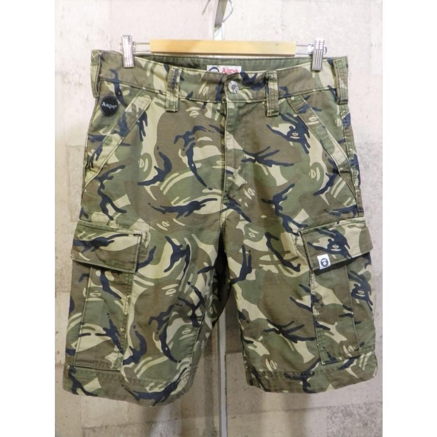 AAPE サル カモフラ カーゴショーツ M 迷彩 ハーフパンツ A BATHING