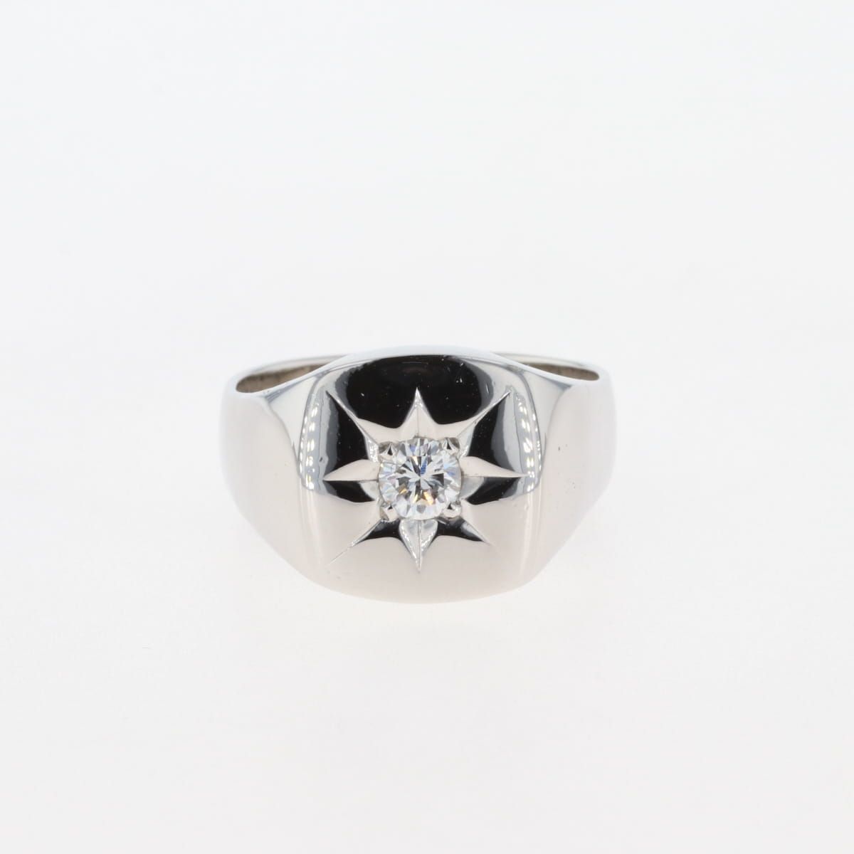 ダイヤモンド デザインリング プラチナ 指輪 リング 19号 Pt900 ...
