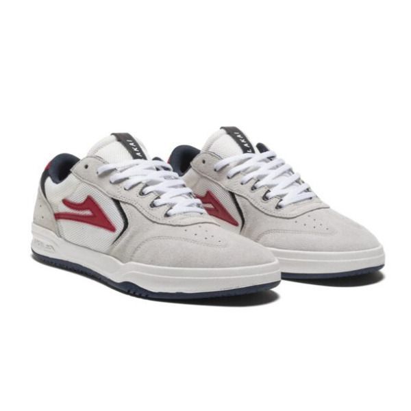 LAKAI ATLANTIC WHITE/NAVY SUEDE