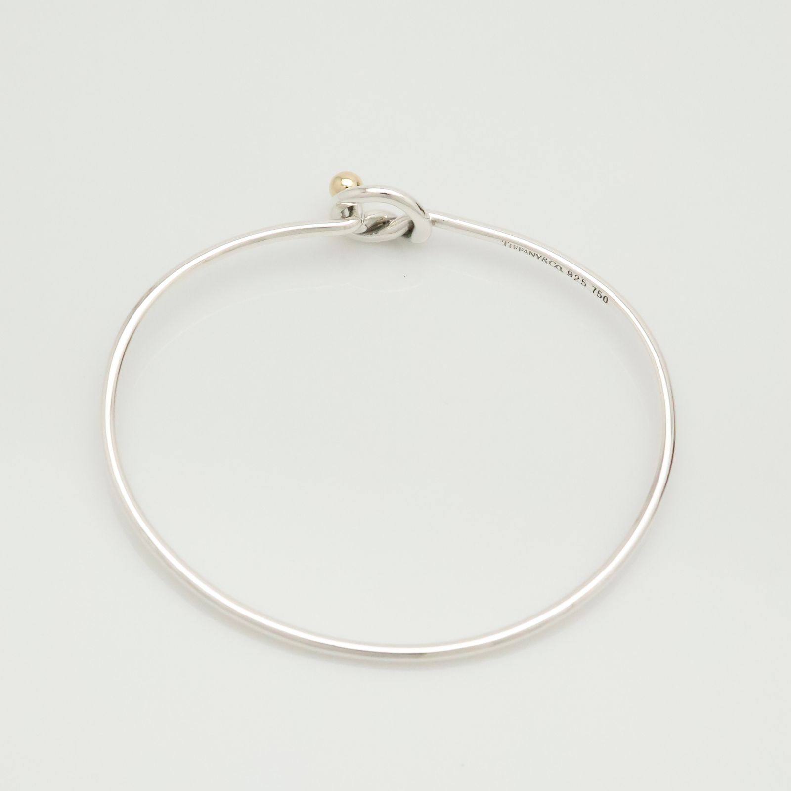 Tiffany ティファニー 750 925 バングル ブレスレット ラブノット 楽天市場】TIFFANY&Co. ティファニー 925×750 ラブノットリング
