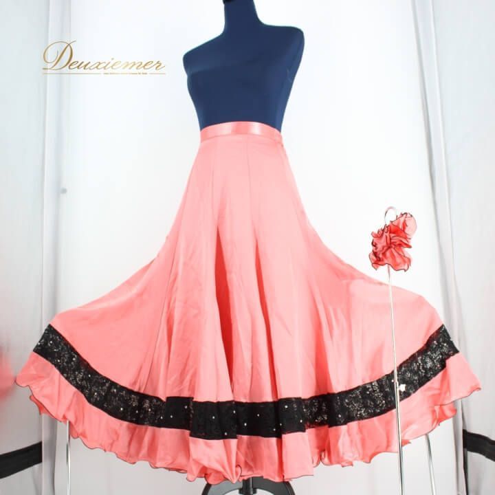 社交ダンス 衣装 スタンダード スカート レッスンウェア レディース