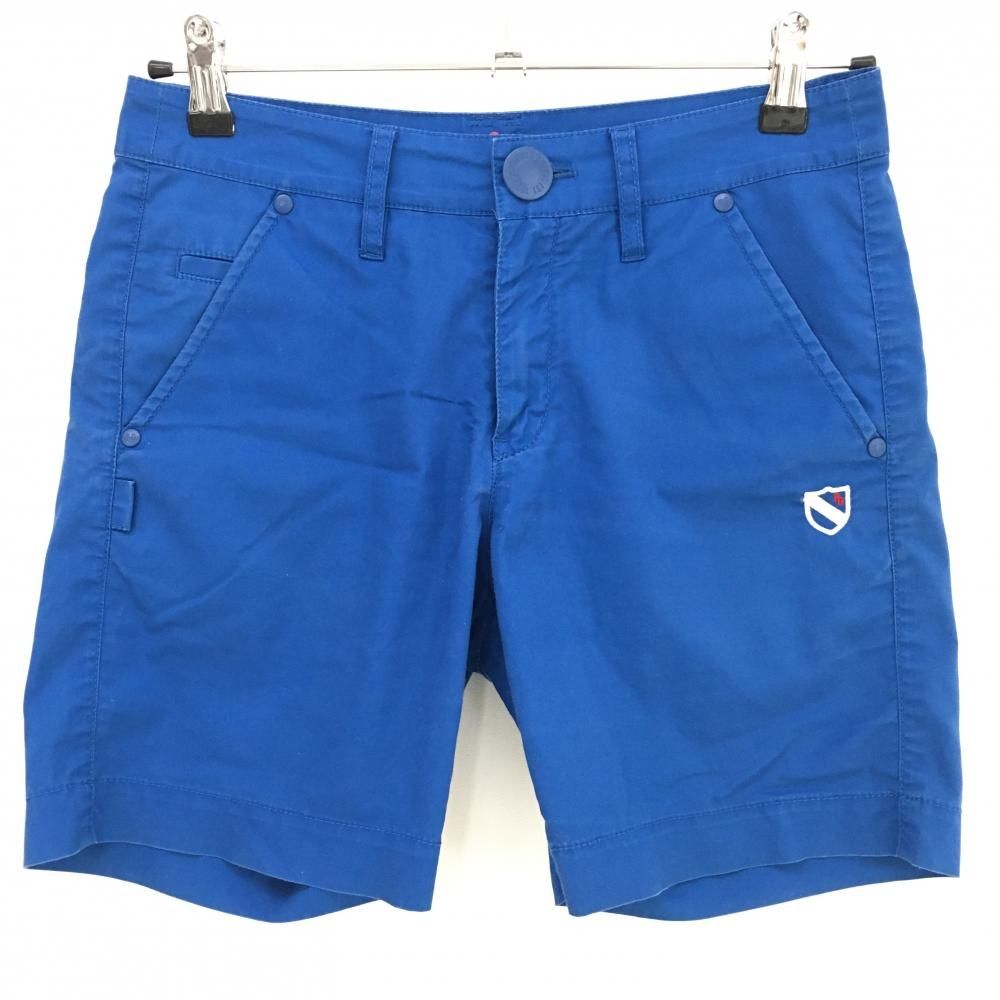 ☆SALE価格☆パーリーゲイツ ショートパンツ ブルー ロゴ白