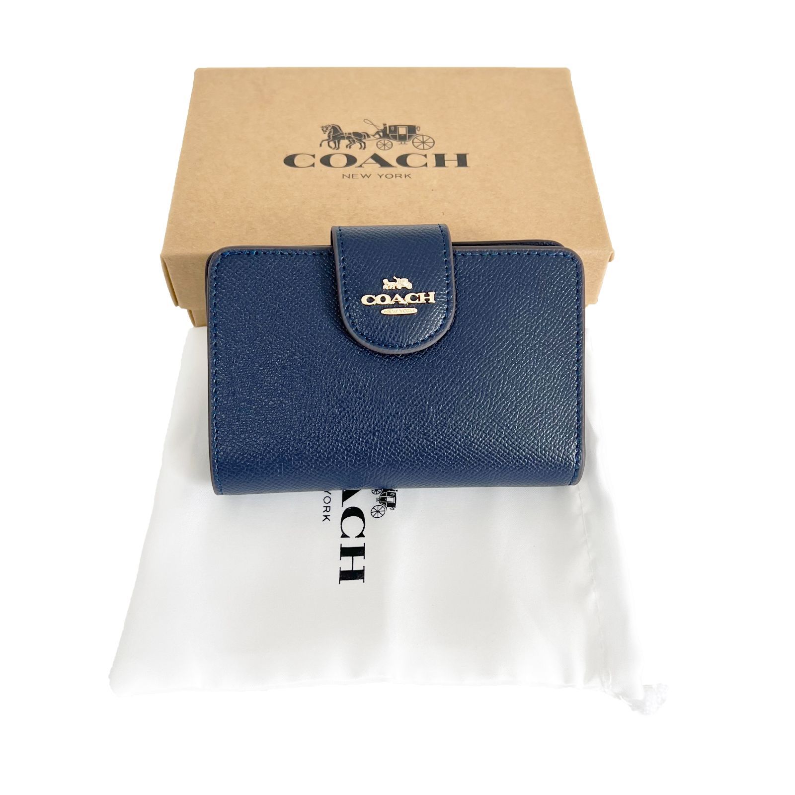美品超人気 コーチ COACH 財布 二つ折り財布 レザー ミディアム