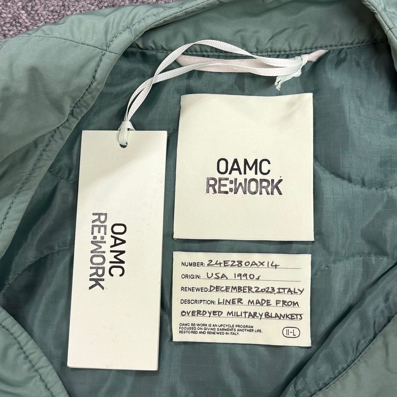OAMC 24SS Sports jacket RE:WORK LINER OVERDYED スポーツ ジャケット 