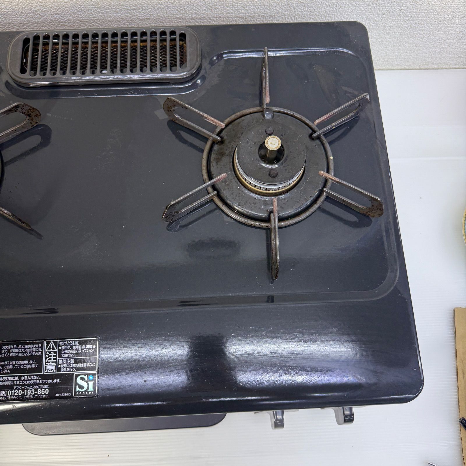 超美品☆2018年購入 paloma パロマ 都市ガス用 グリル付き ガステーブル 右強火タイプ IC-N36H-R 12A 13A 取扱説明書あり パロマ ガスコンロ IC-365WHA-L エブリシェフ LPガス プロパン