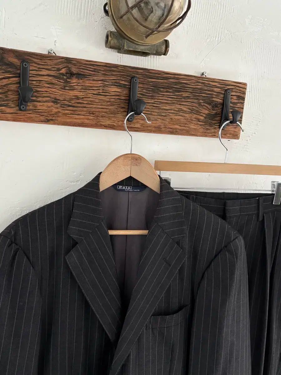 ポロ ラルフローレン ストライプ パータン ブレーザー セットアップ