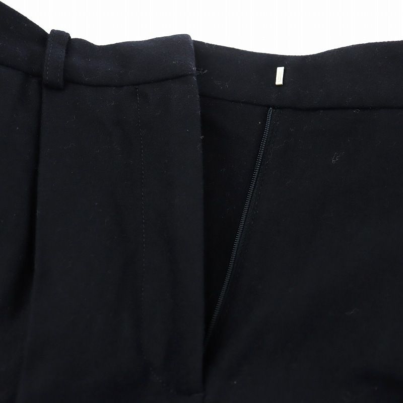 トーテム TOTEME 23AW ダブルプリーツ テーラードパンツ ウール 34 紺  