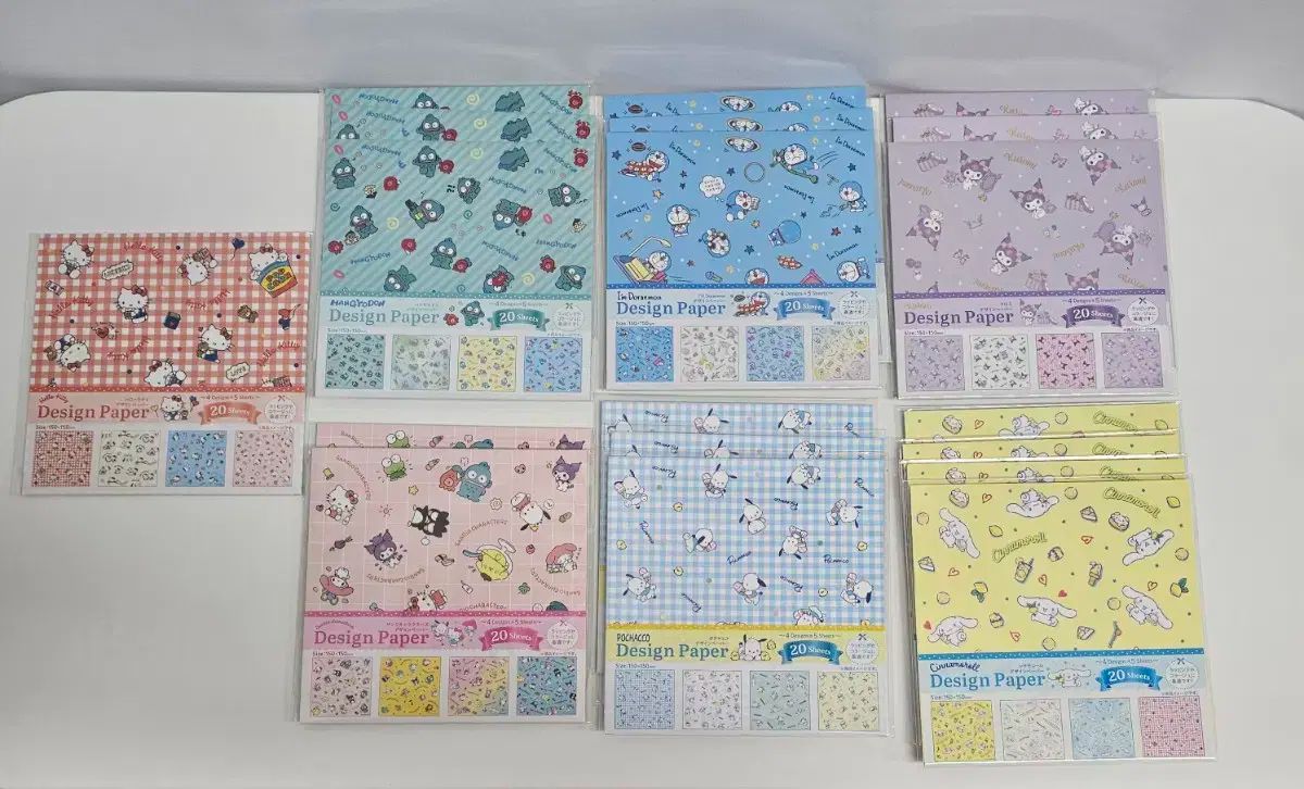 日本 Sanrio キャラクター 紙 折り紙 セット 全 19個