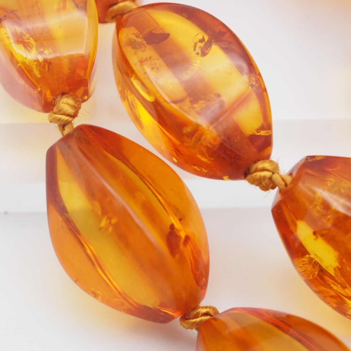 G787 琥珀 コハク ネックレス デザイン - メルカリ