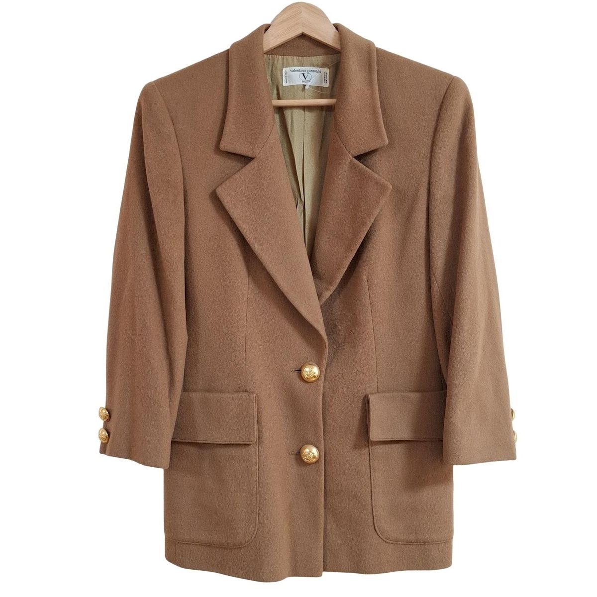 VALENTINO バレンチノ コート サイズ40|6 レディース - ブラウン 長袖|カシミヤ|MISS V|秋|冬