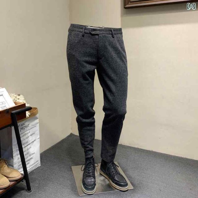 36 メンズ ファッション 服 オシャレ シンプル 大 かっこいい 大きいサイズ ストリート 紳士服 冬 ウール ズボン 通勤 ビジネス カジュアル パンツ USTAUSTRALIA_COM_AU